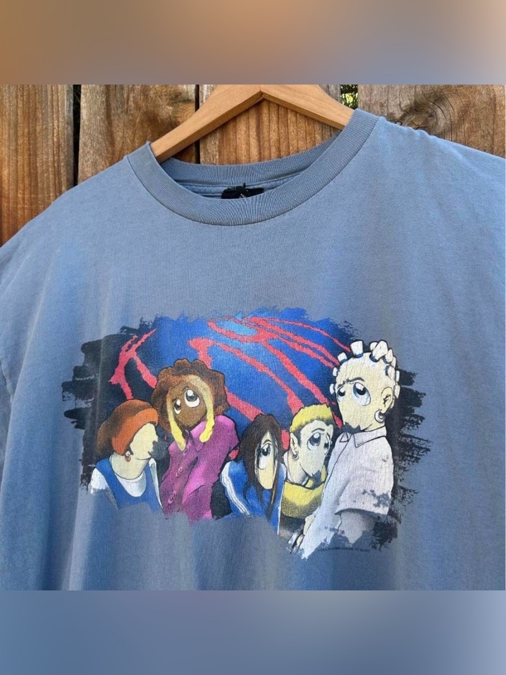 Rare Vintage 90’s Korn Cartoon - Anime Graphic Band Men’s XL T-Shirt